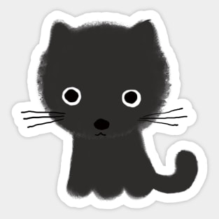 Grey Kitty Sticker